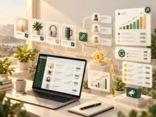 Affiliate revenue and commission analytics workspace